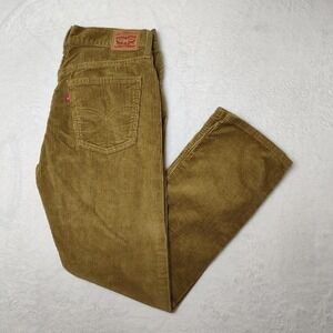 Levi's Pants Mens 32x30 Brown Khaki Corduroy Straight Leg 5 Pocket Trousers